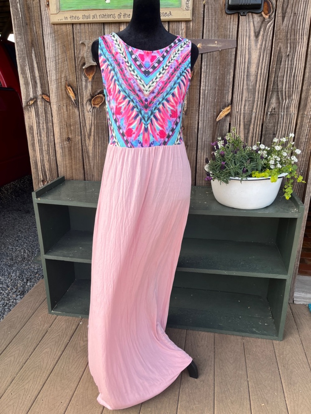Coco and Main sleeveless maxi dress XL Junior size.